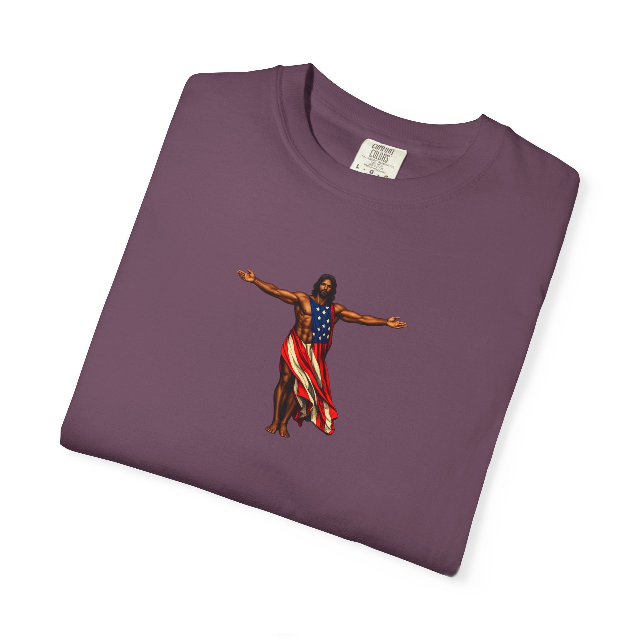 Jesus Patriotic Fitness Inspired - America's 250th Anniversary Unisex Garment-Dyed T-shirt