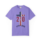 250th Anniversary Patriotic T-Shirt — 1776–2026 American Flag Cross Design