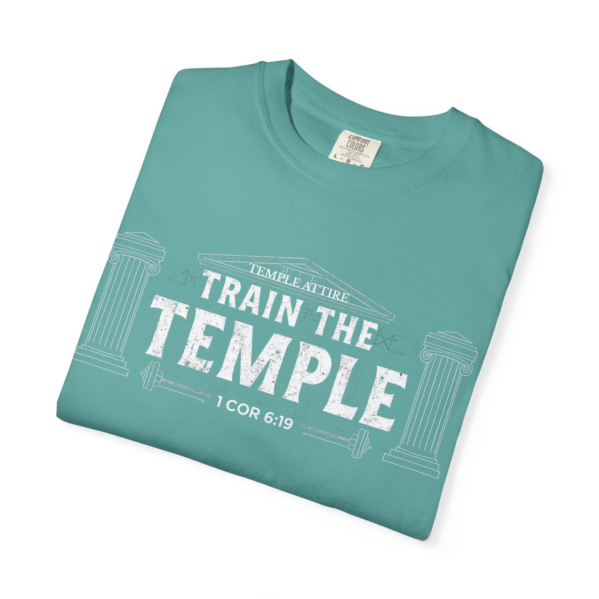 Train the Temple T-Shirt — Christian Fitness Faith Tee (1 Cor 6:19)