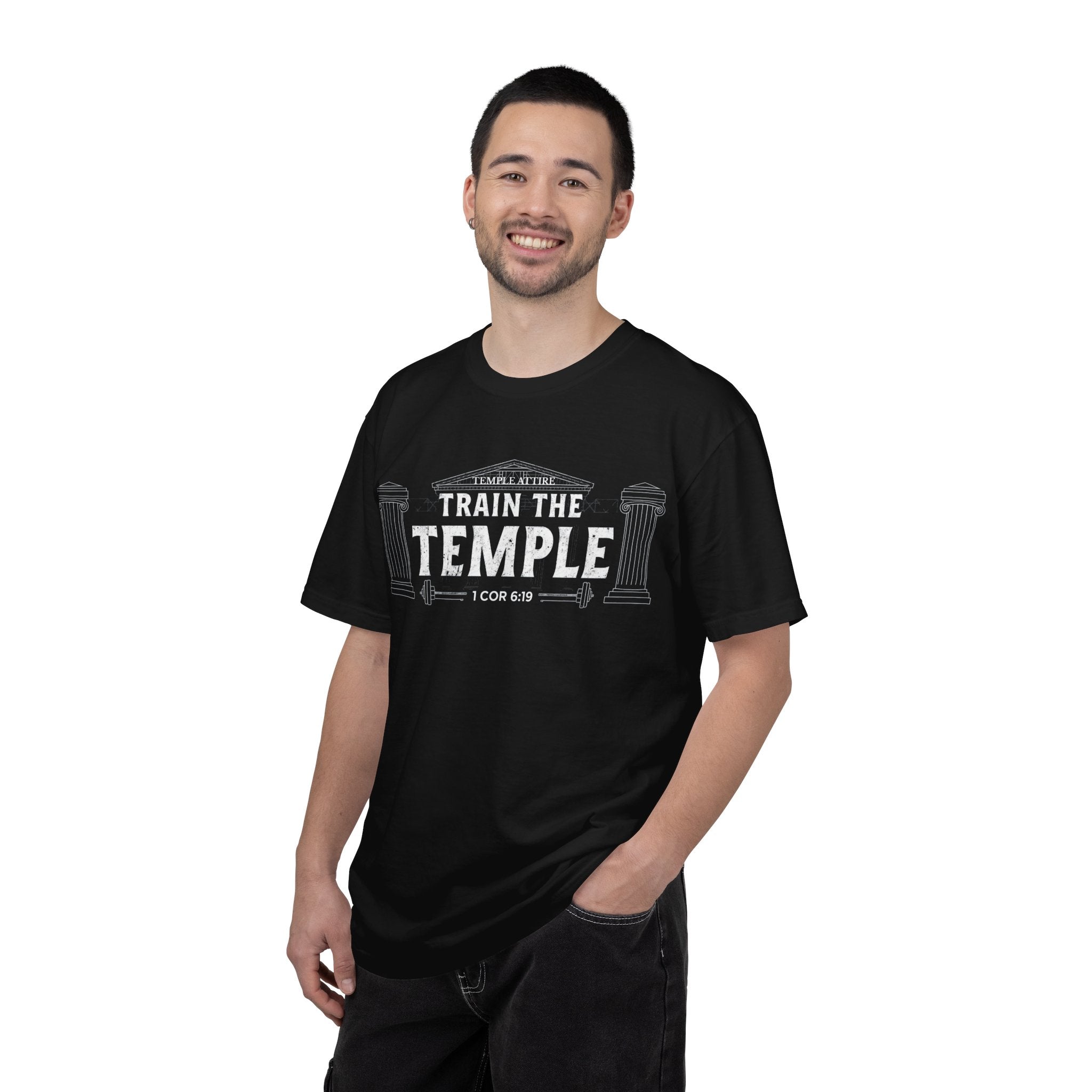 Train the Temple T-Shirt — Christian Fitness Faith Tee (1 Cor 6:19)