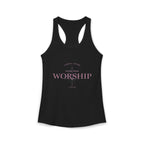 Women's Ideal Racerback Tank - "Wear Your Worship" Faith Tee