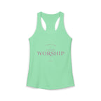 Women's Ideal Racerback Tank - "Wear Your Worship" Faith Tee