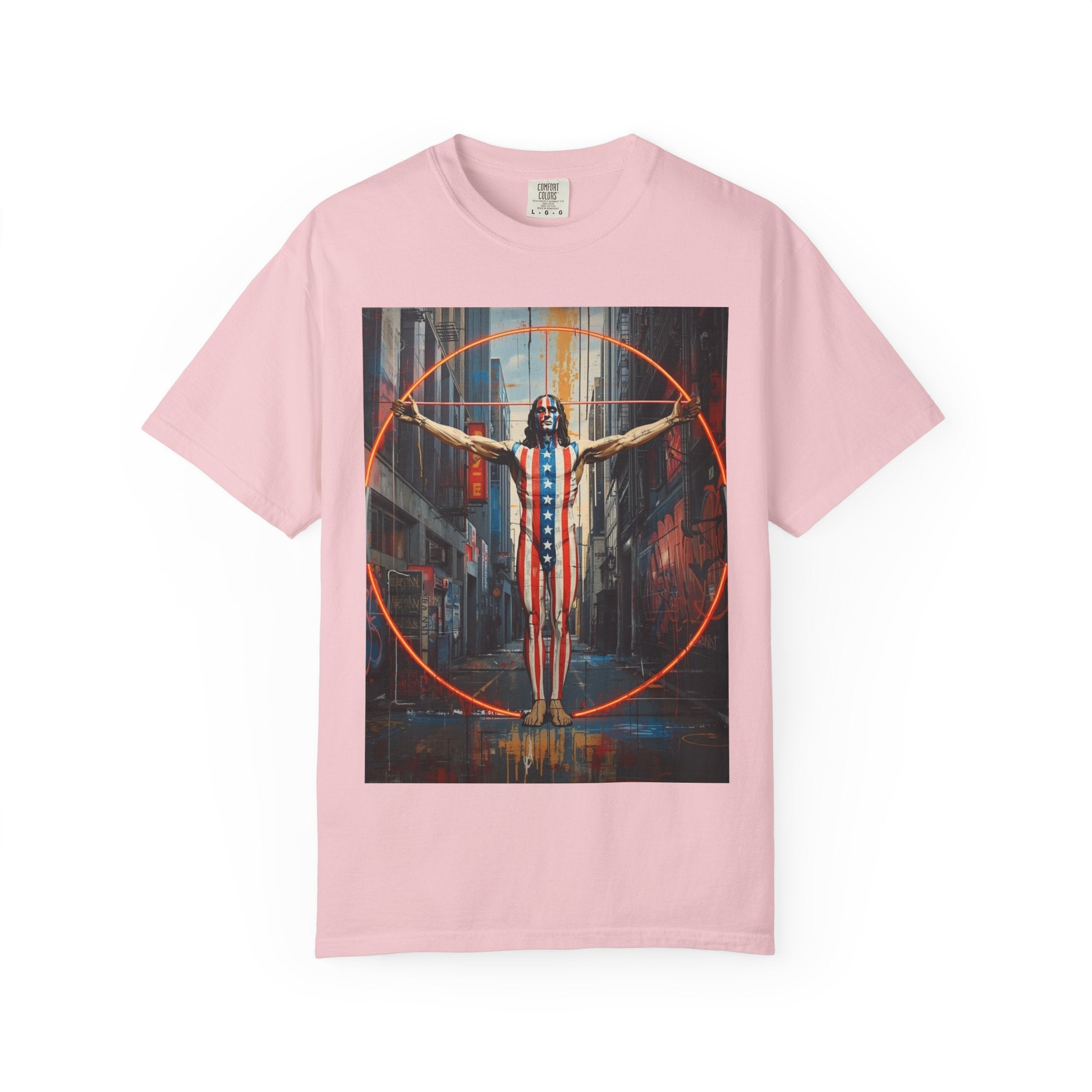 Patriotic Vitruvian Man - 250th Anniversary Celebration Indie Art - Unisex T-Shirt