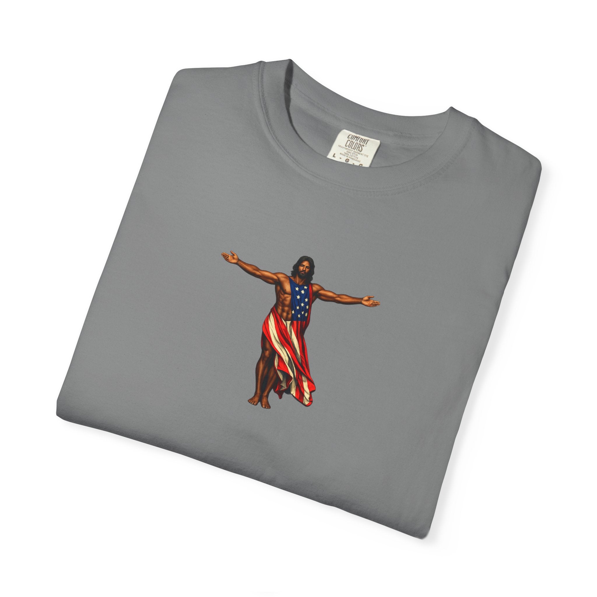Jesus Patriotic Fitness Inspired - America's 250th Anniversary Unisex Garment-Dyed T-shirt