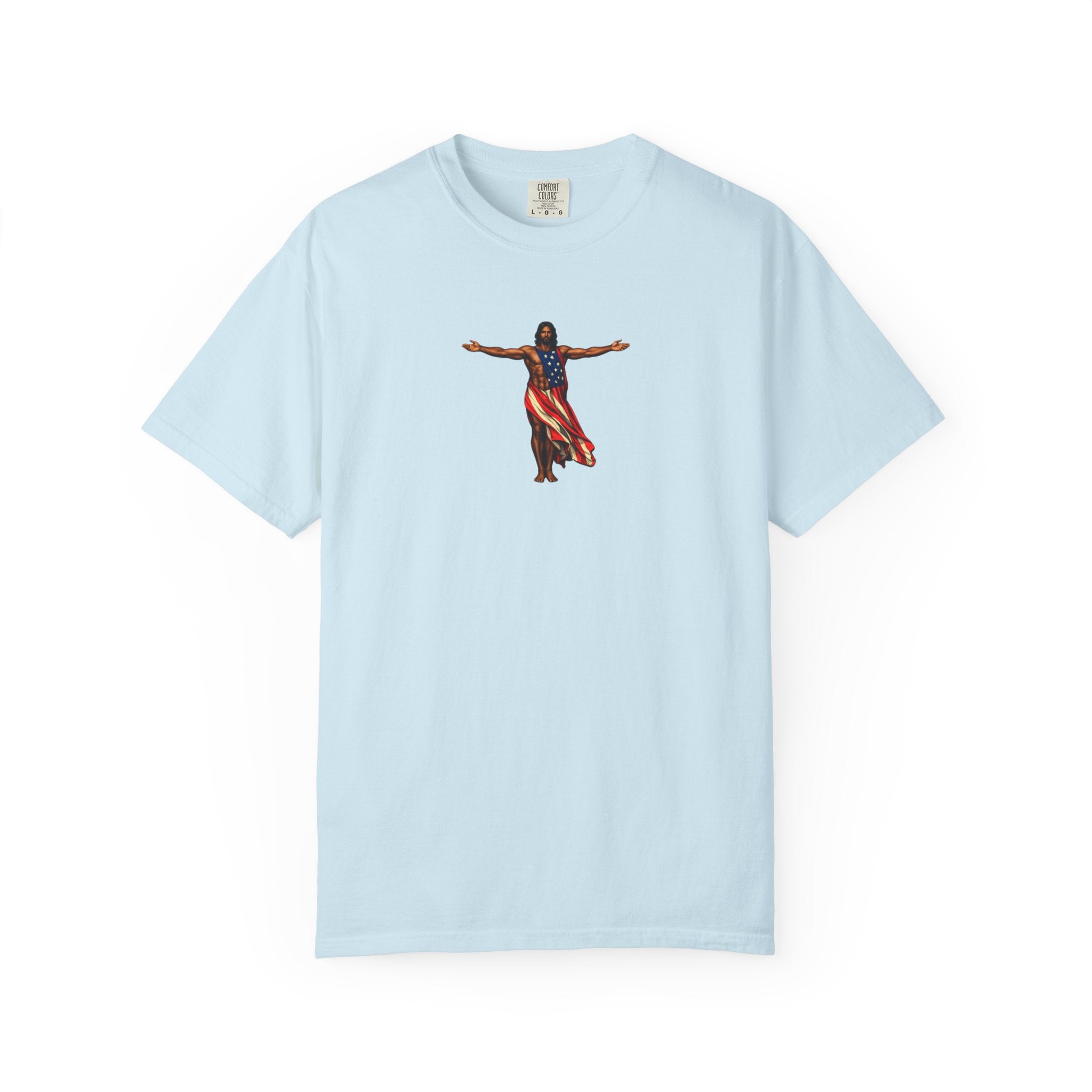 Jesus Patriotic Fitness Inspired - America's 250th Anniversary Unisex Garment-Dyed T-shirt