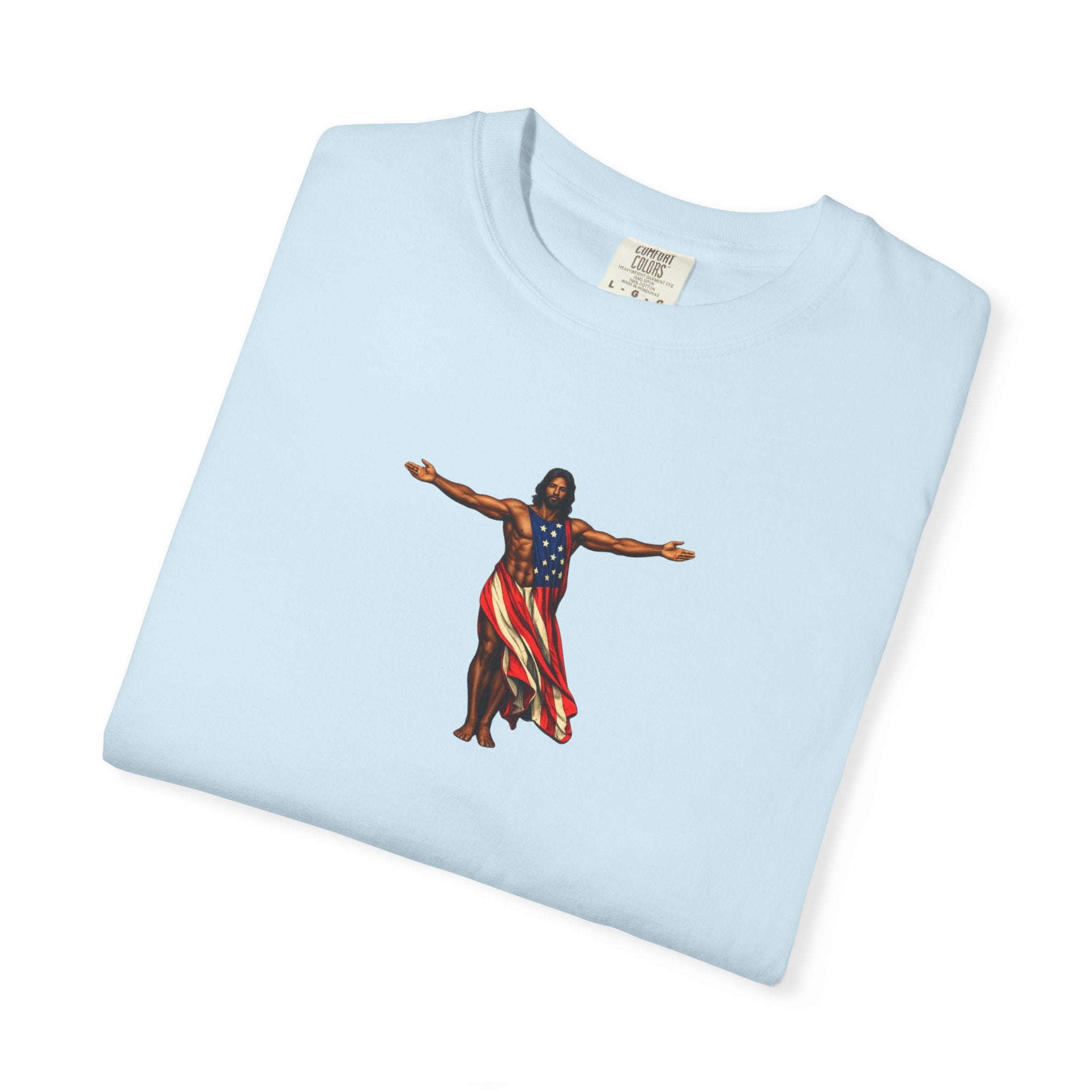 Jesus Patriotic Fitness Inspired - America's 250th Anniversary Unisex Garment-Dyed T-shirt
