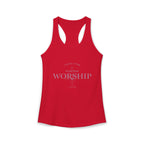 Women's Ideal Racerback Tank - "Wear Your Worship" Faith Tee