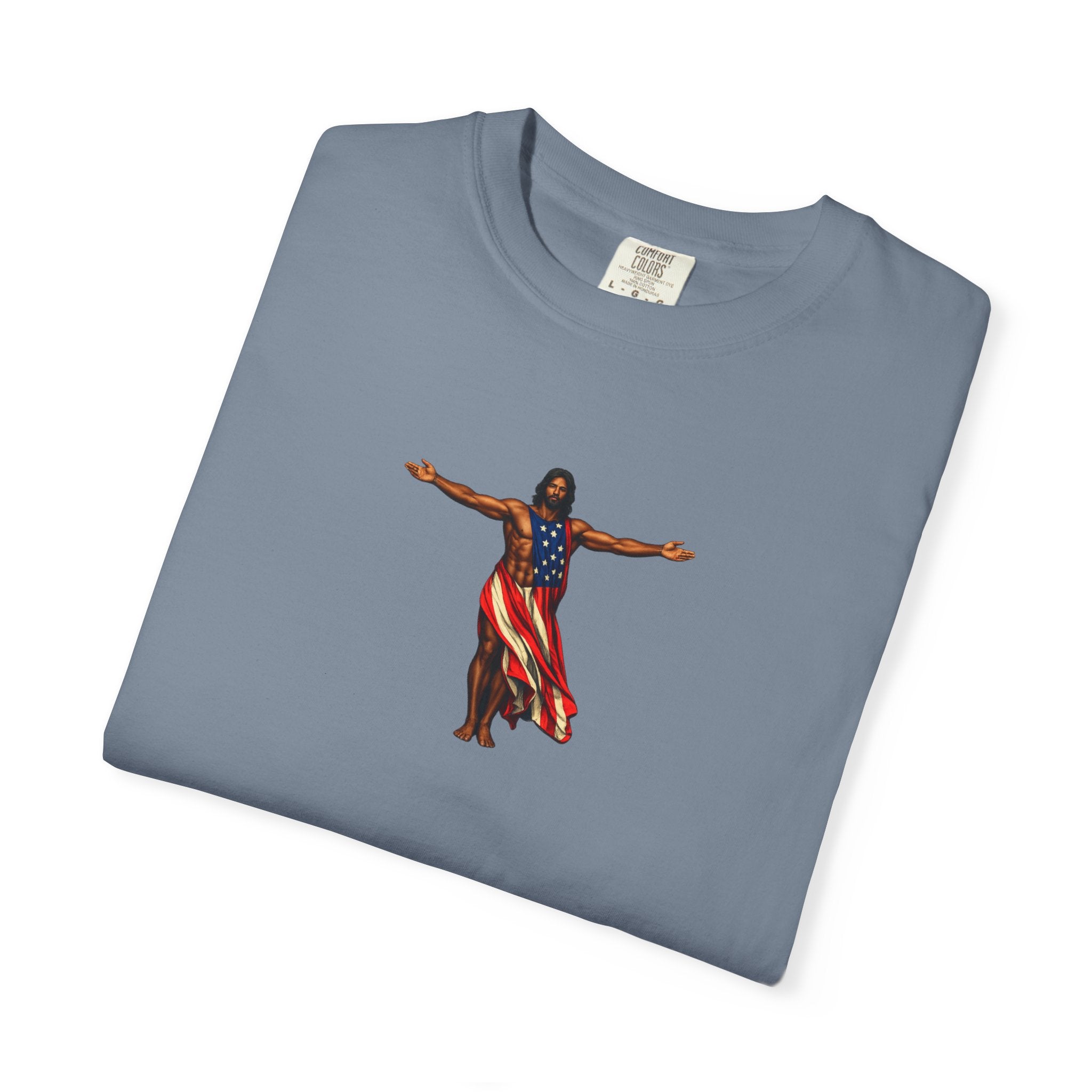 Jesus Patriotic Fitness Inspired - America's 250th Anniversary Unisex Garment-Dyed T-shirt