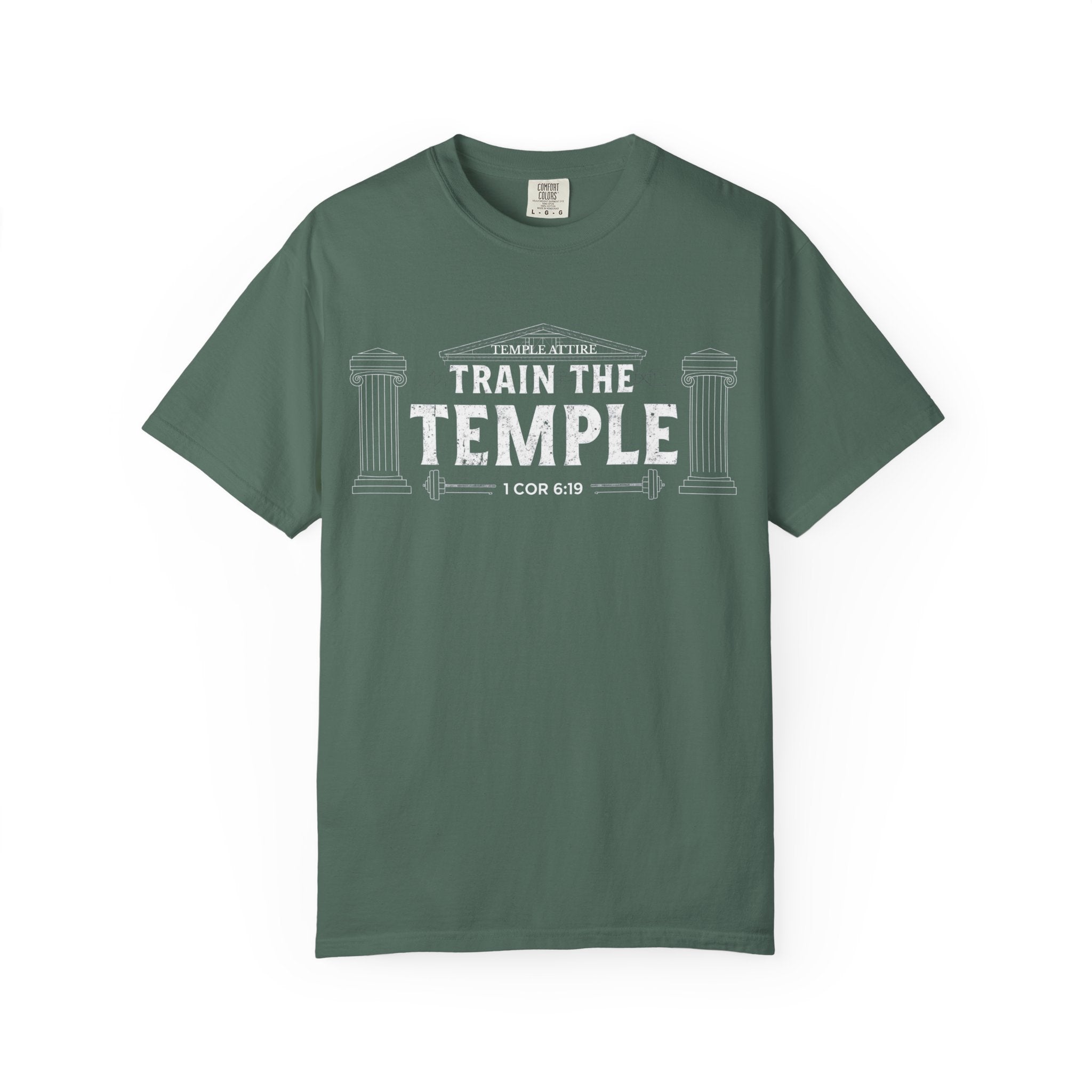 Train the Temple T-Shirt — Christian Fitness Faith Tee (1 Cor 6:19)