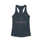 Women's Ideal Racerback Tank - "Wear Your Worship" Faith Tee