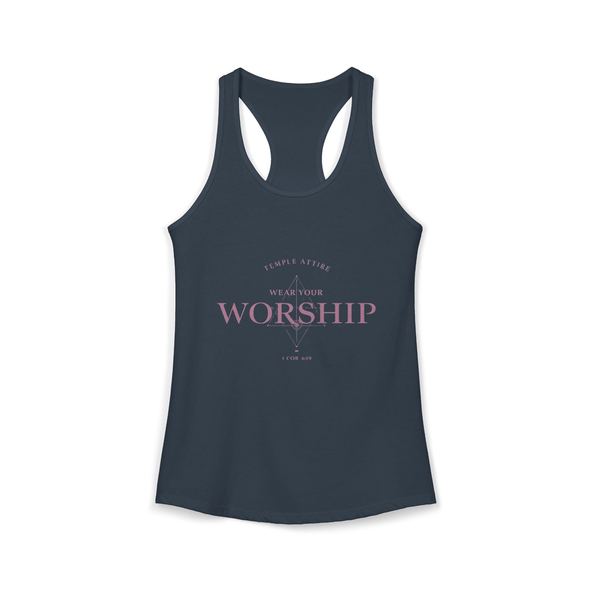 Women's Ideal Racerback Tank - "Wear Your Worship" Faith Tee