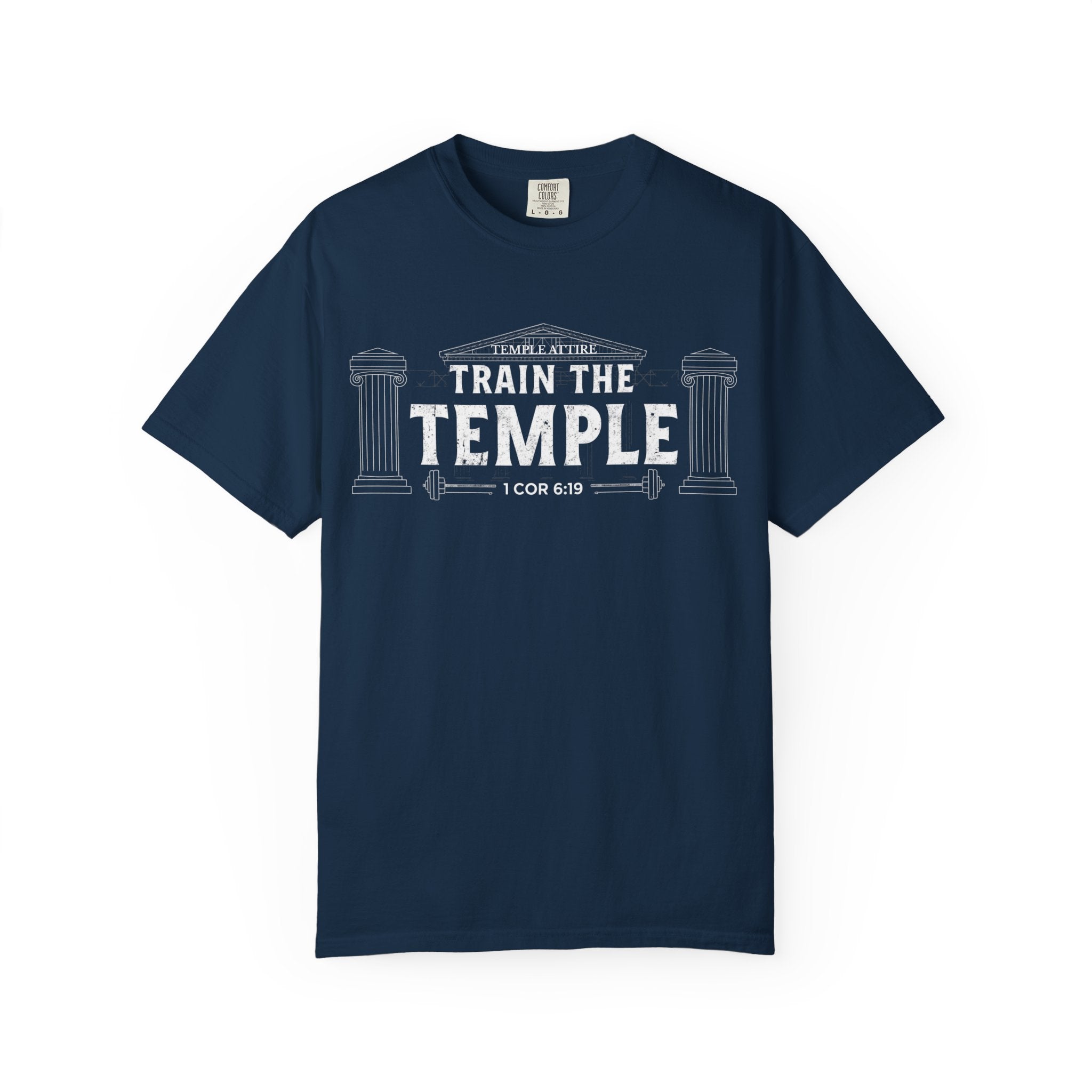 Train the Temple T-Shirt — Christian Fitness Faith Tee (1 Cor 6:19)