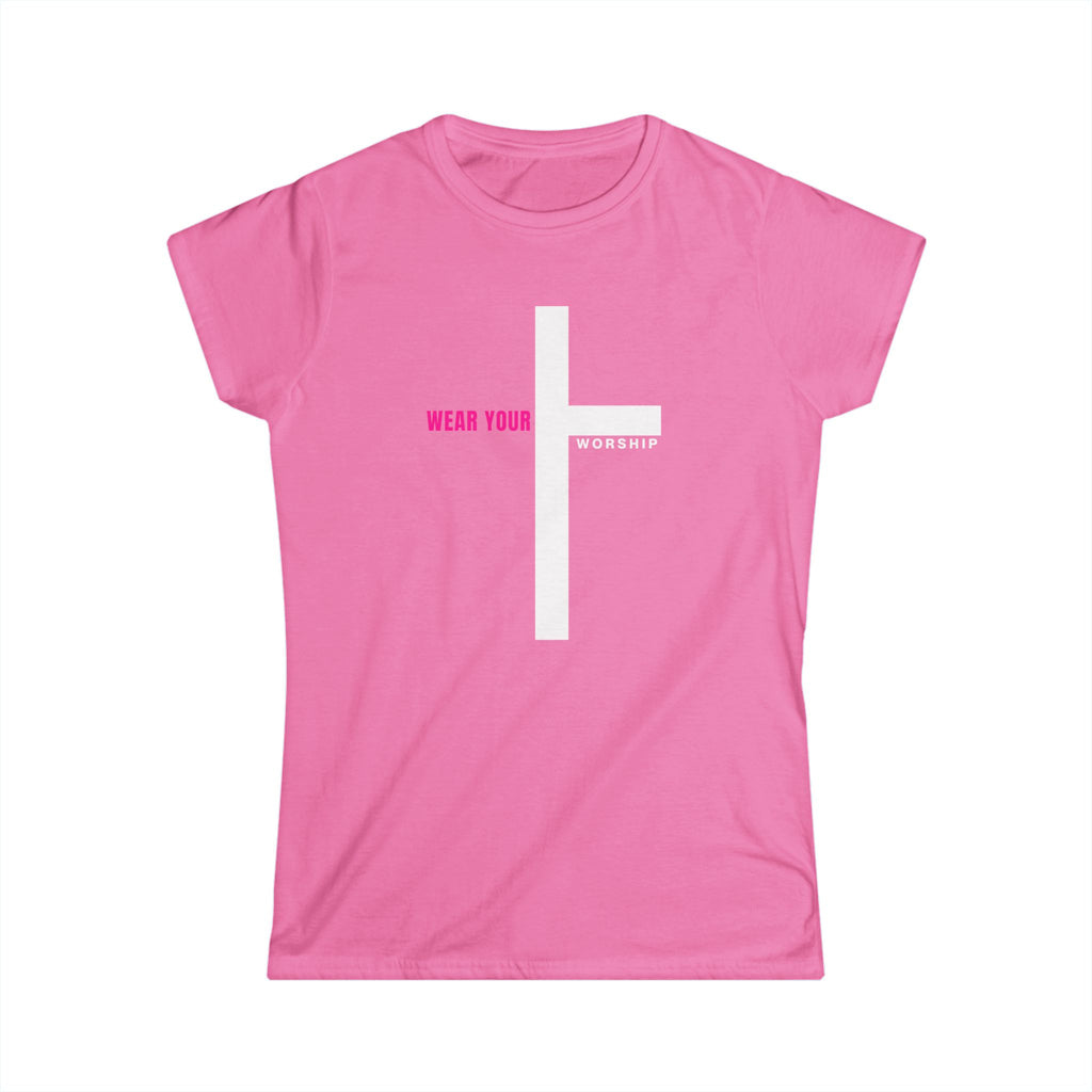 Wear Your Worship Christian Cross Women's Tee