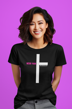 Wear Your Worship Christian Cross Women's Tee