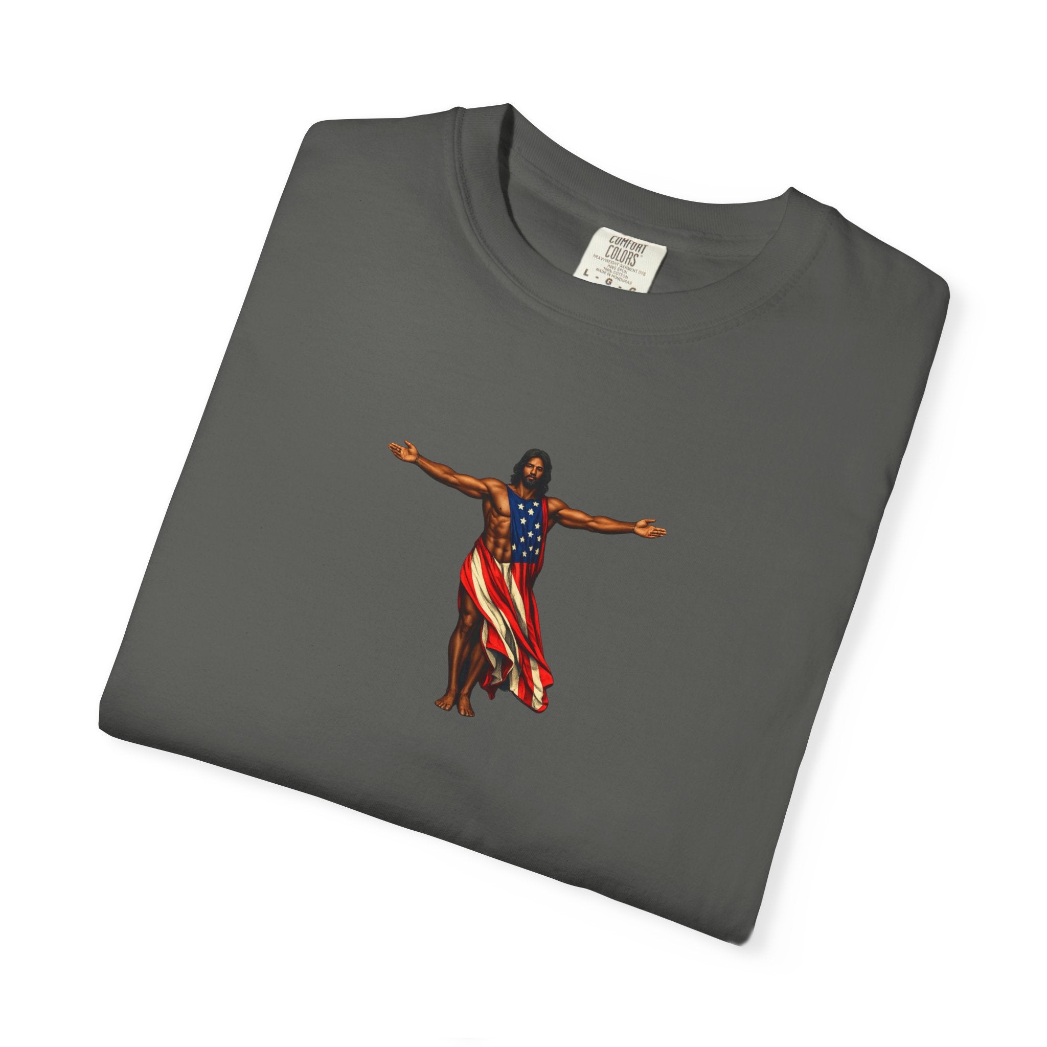 Jesus Patriotic Fitness Inspired - America's 250th Anniversary Unisex Garment-Dyed T-shirt