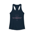Women's Ideal Racerback Tank - "Wear Your Worship" Faith Tee