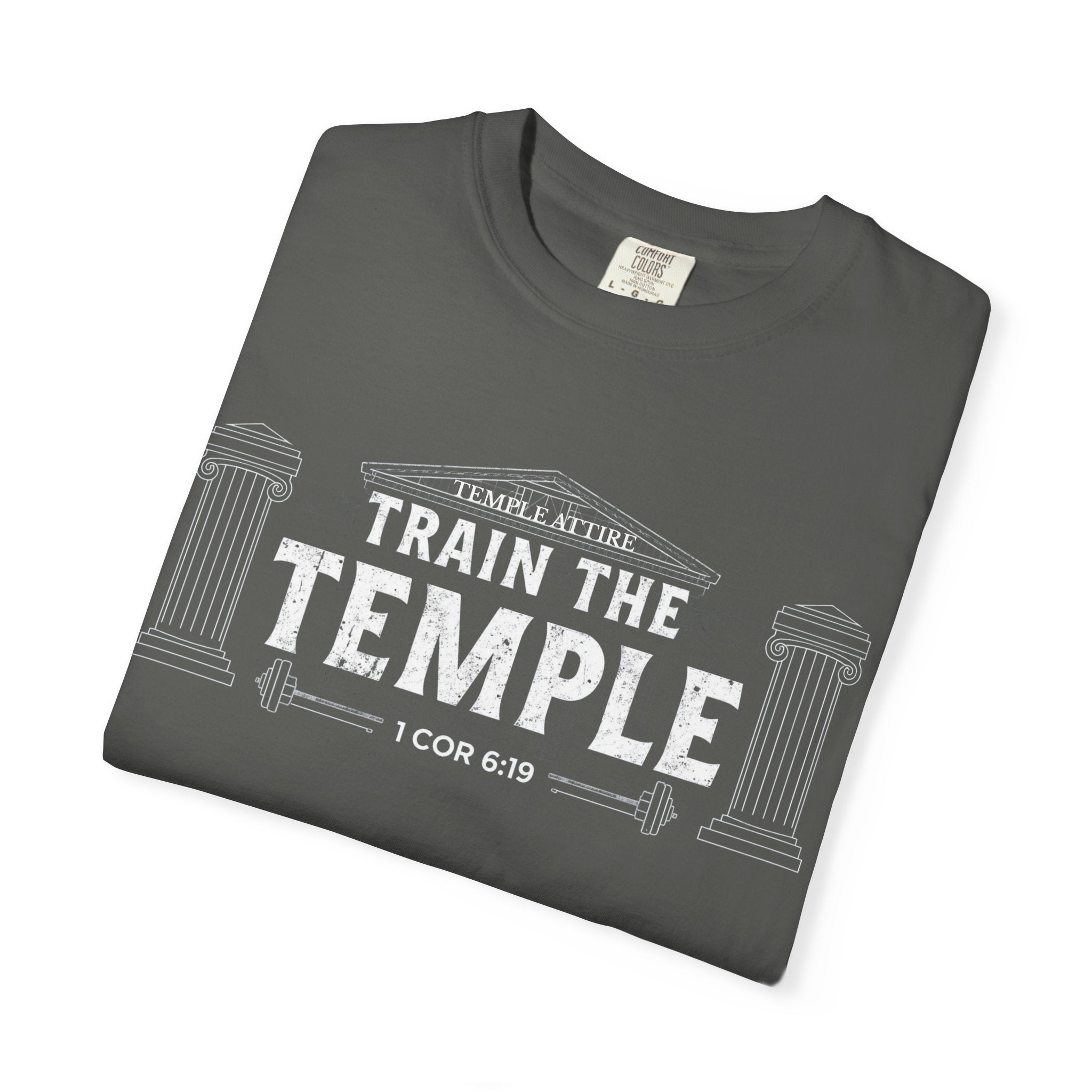 Train the Temple T-Shirt — Christian Fitness Faith Tee (1 Cor 6:19)