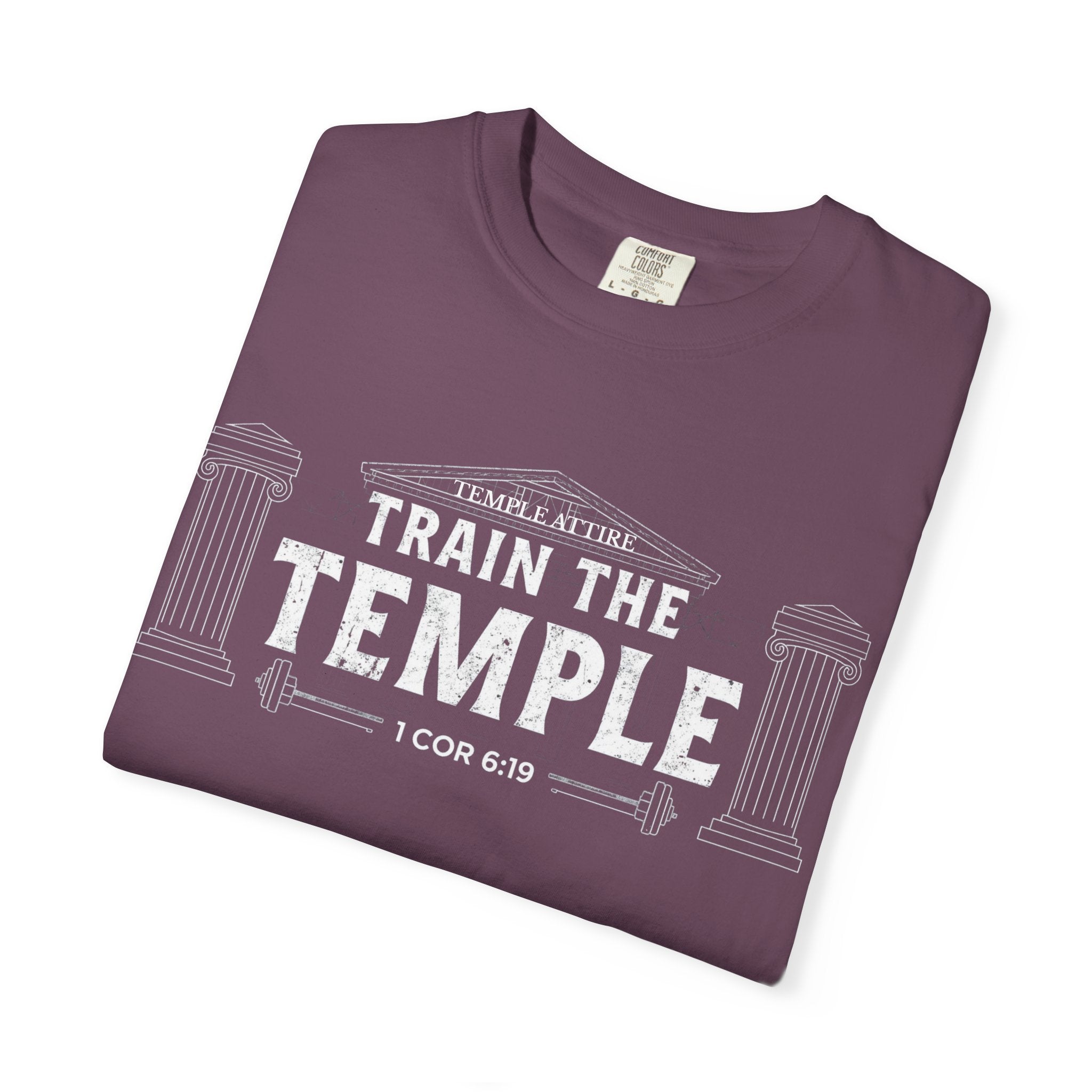 Train the Temple T-Shirt — Christian Fitness Faith Tee (1 Cor 6:19)