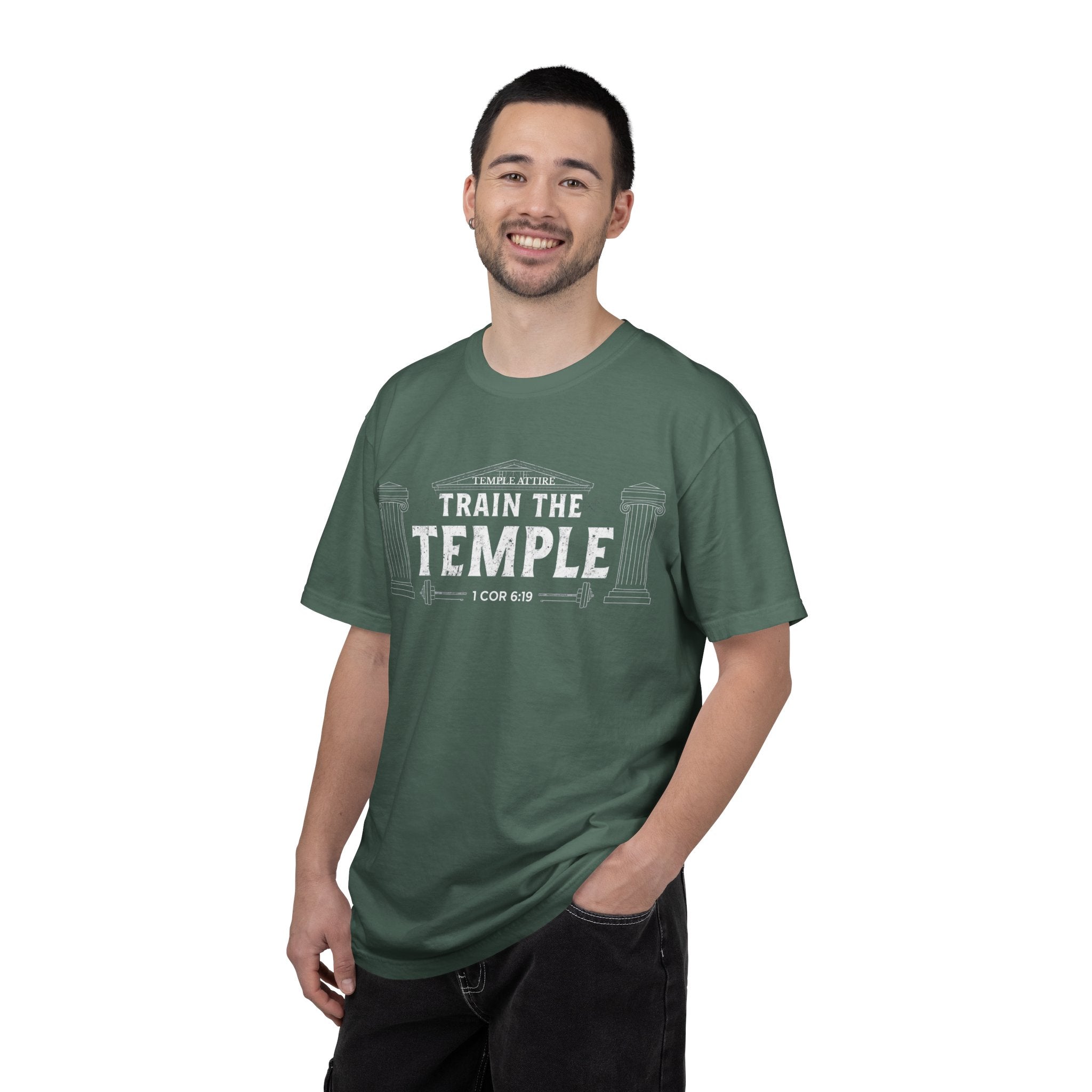 Train the Temple T-Shirt — Christian Fitness Faith Tee (1 Cor 6:19)