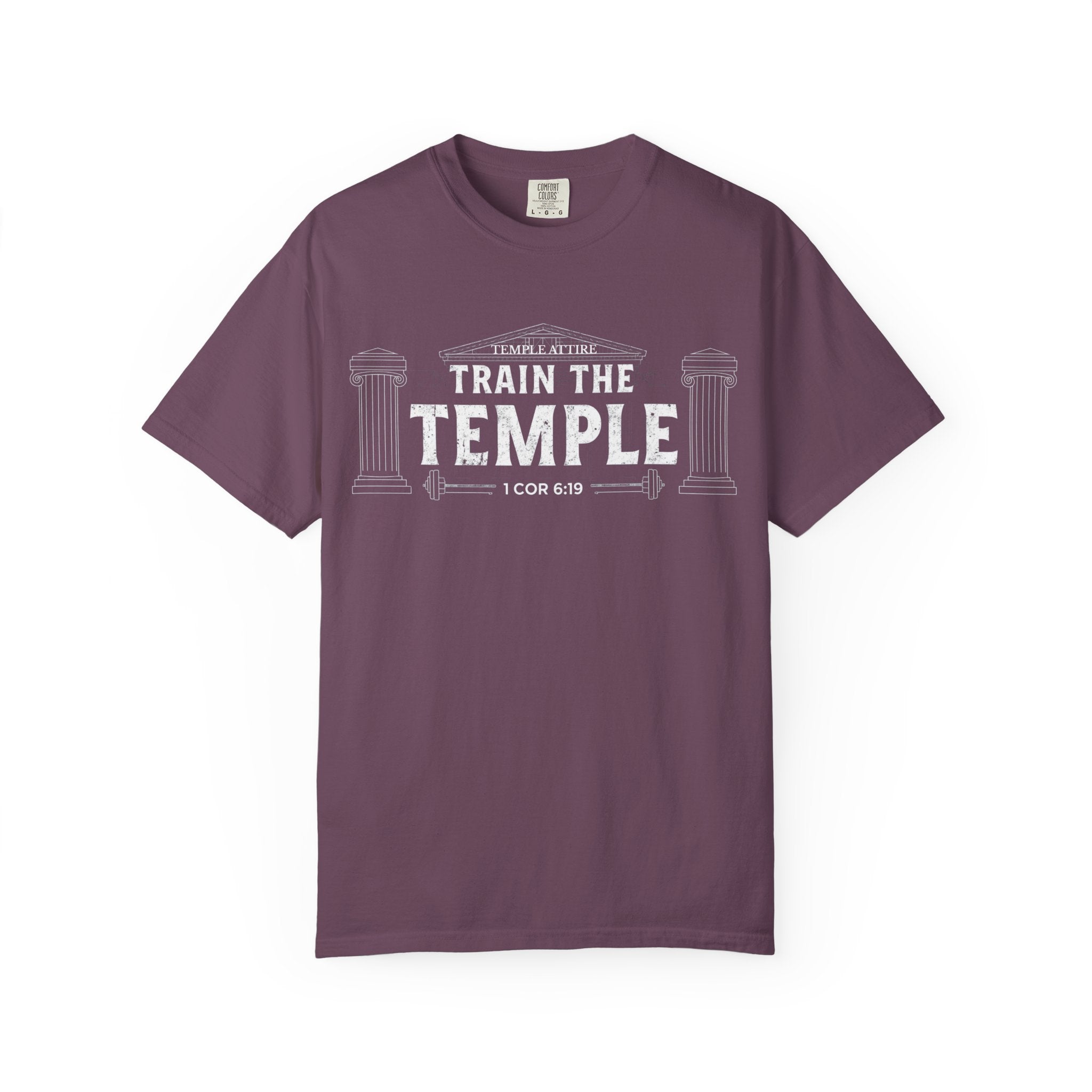 Train the Temple T-Shirt — Christian Fitness Faith Tee (1 Cor 6:19)