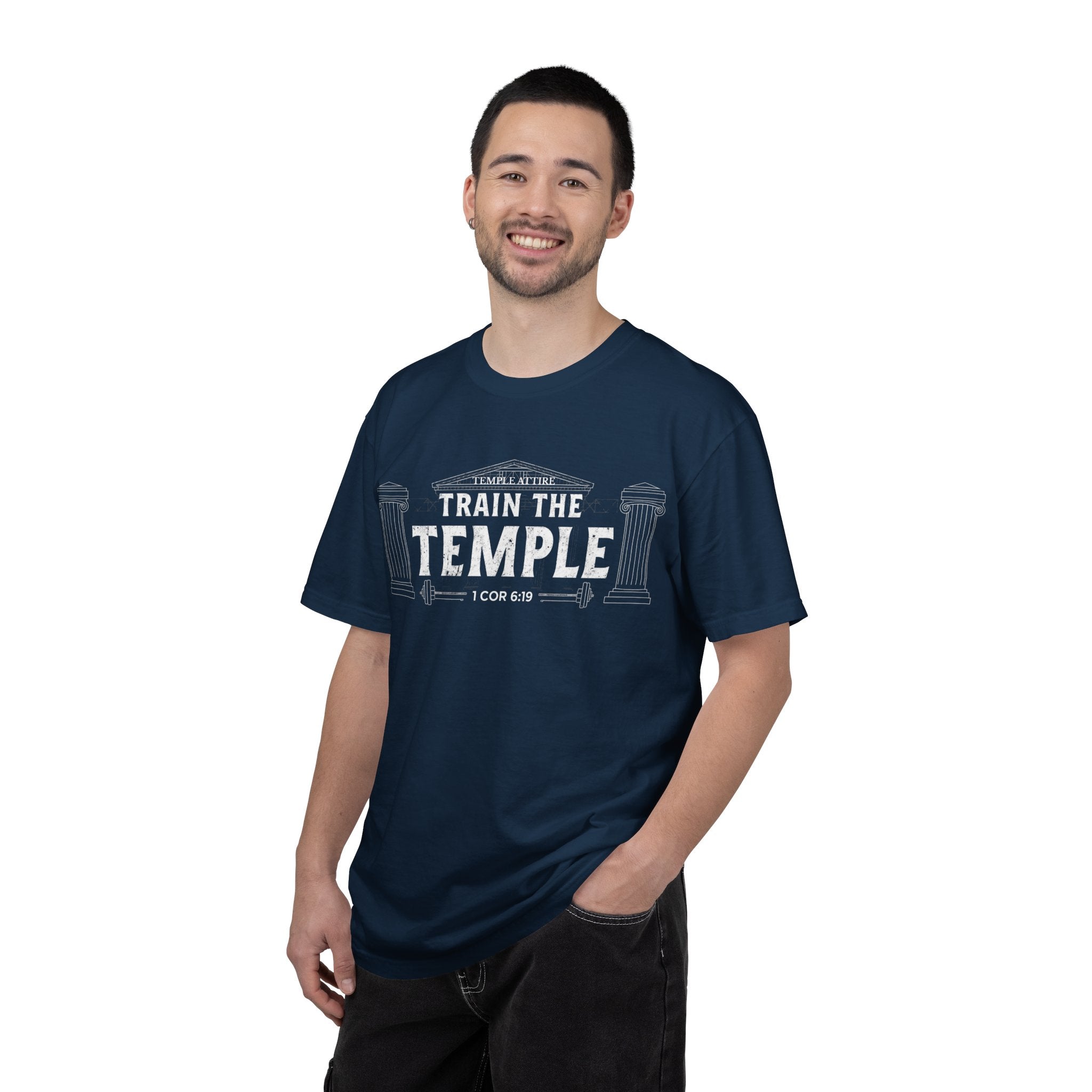 Train the Temple T-Shirt — Christian Fitness Faith Tee (1 Cor 6:19)