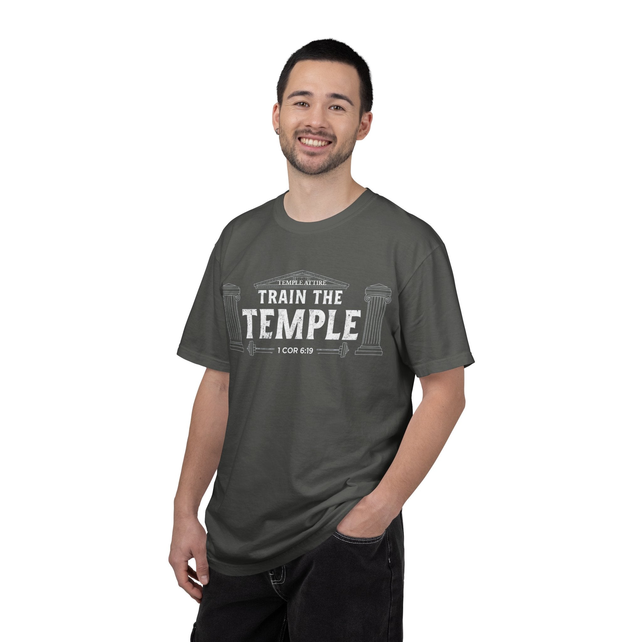 Train the Temple T-Shirt — Christian Fitness Faith Tee (1 Cor 6:19)