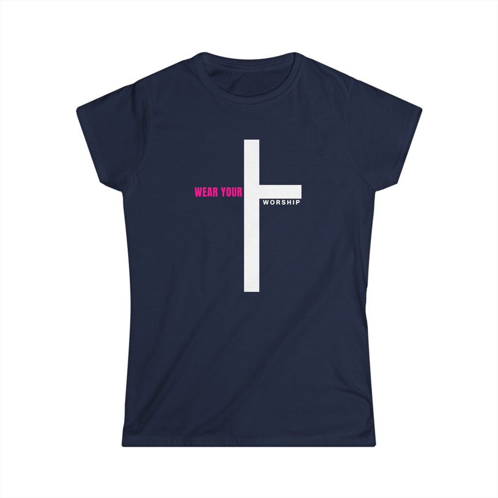 Wear Your Worship Christian Cross Women's Tee