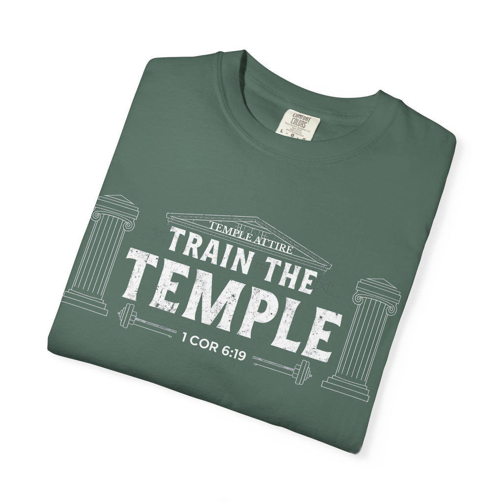 Train the Temple T-Shirt — Christian Fitness Faith Tee (1 Cor 6:19)
