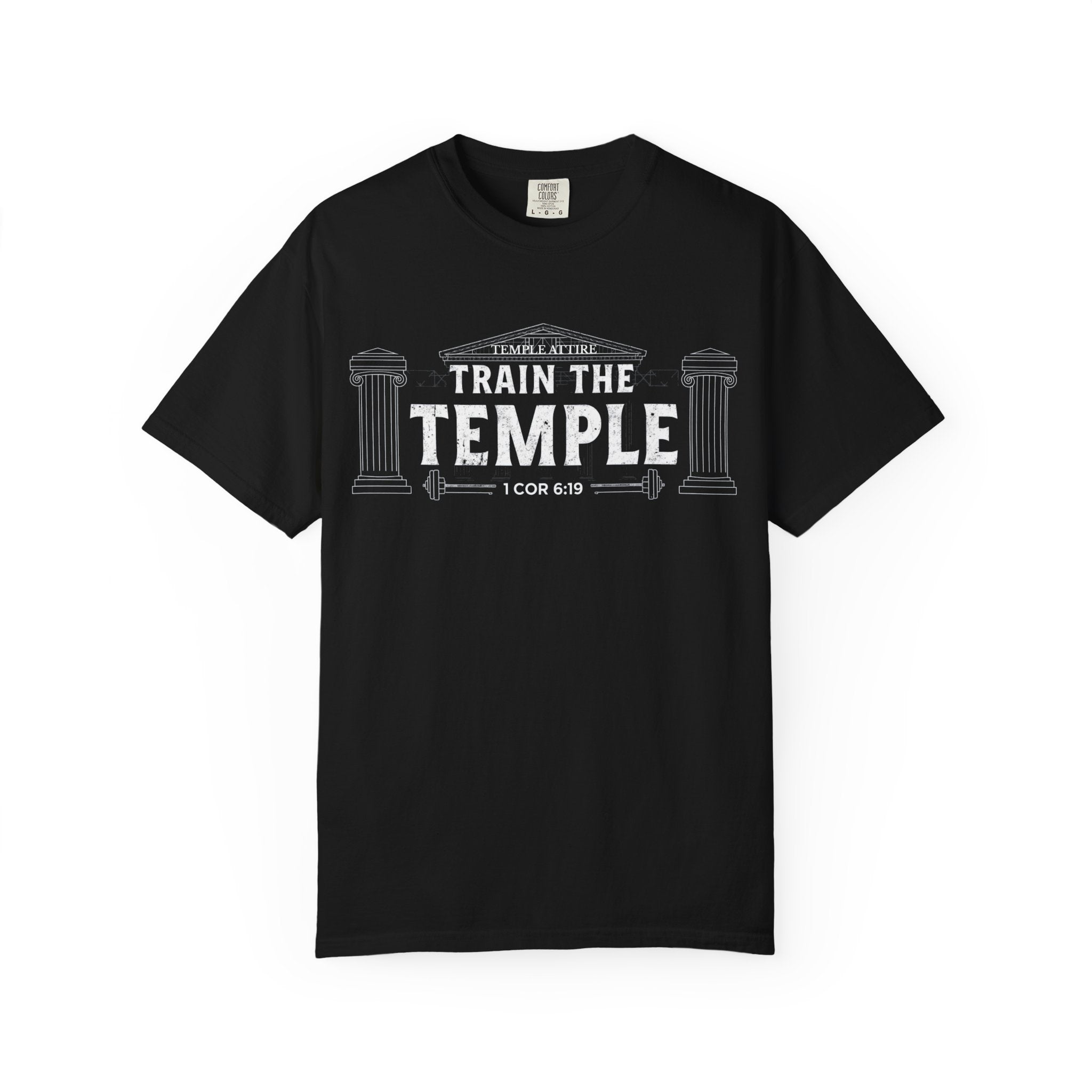 Train the Temple T-Shirt — Christian Fitness Faith Tee (1 Cor 6:19)
