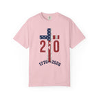 250th Anniversary Patriotic T-Shirt — 1776–2026 American Flag Cross Design