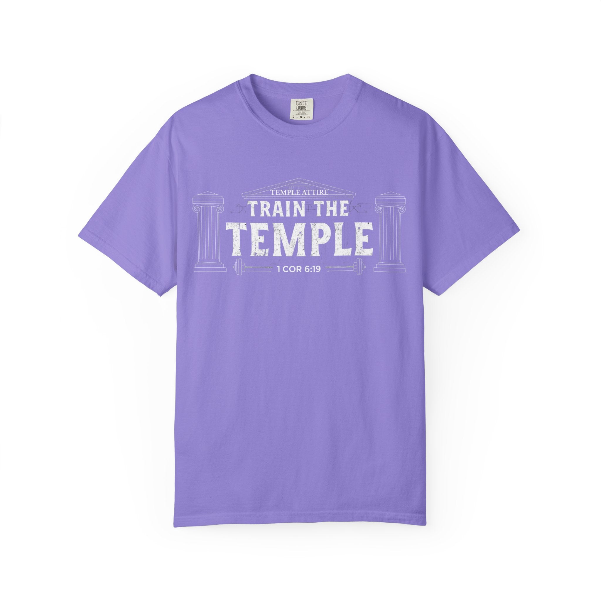 Train the Temple T-Shirt — Christian Fitness Faith Tee (1 Cor 6:19)