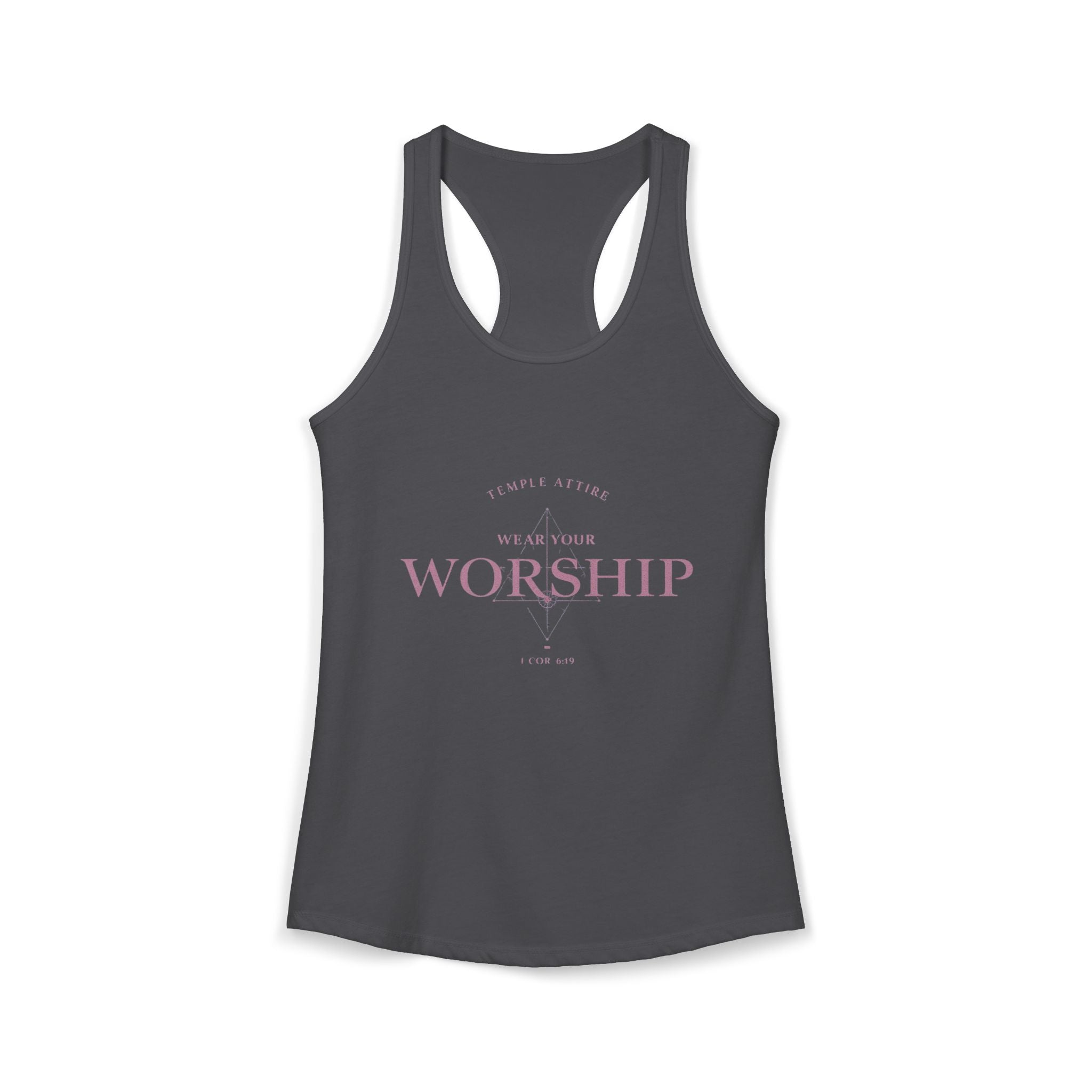 Women's Ideal Racerback Tank - "Wear Your Worship" Faith Tee