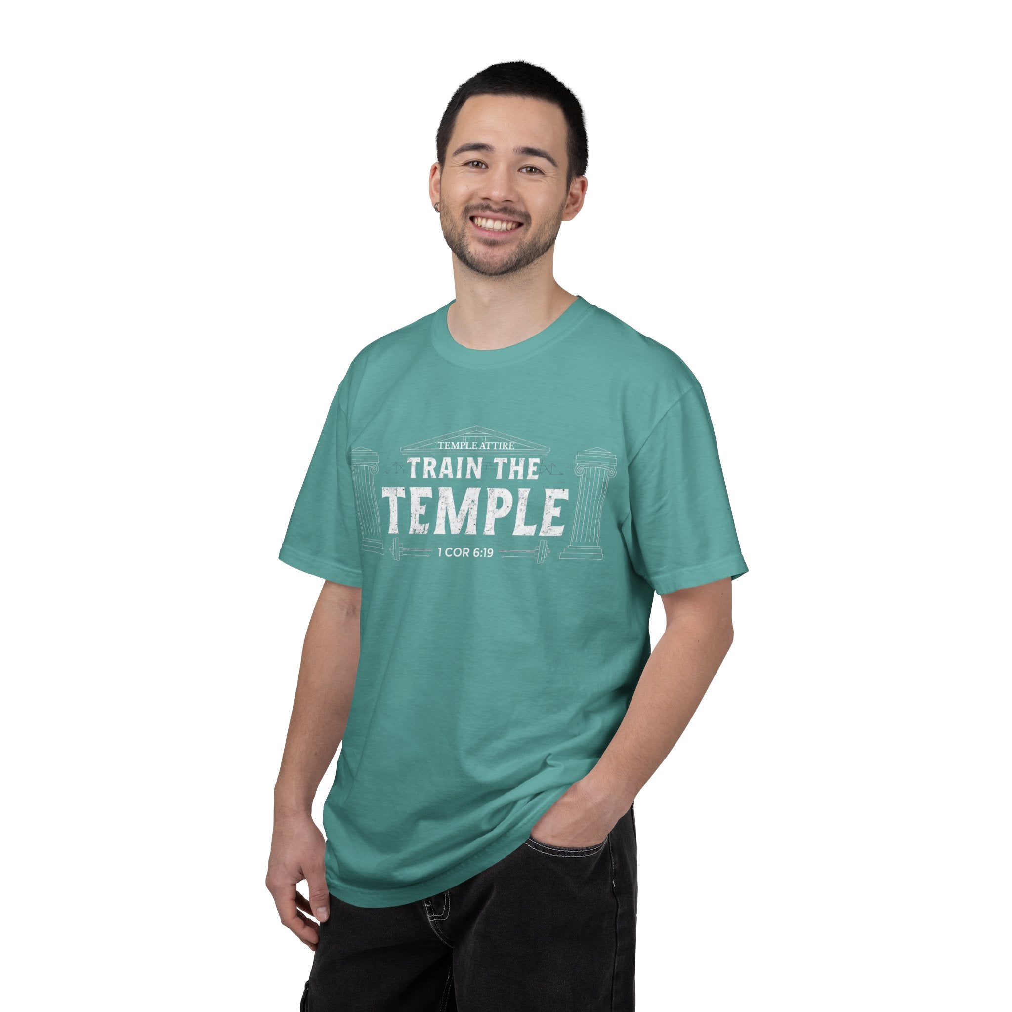 Train the Temple T-Shirt — Christian Fitness Faith Tee (1 Cor 6:19)