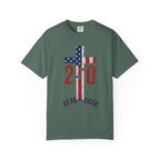 250th Anniversary Patriotic T-Shirt — 1776–2026 American Flag Cross Design