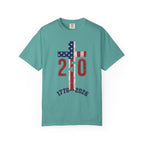 250th Anniversary Patriotic T-Shirt — 1776–2026 American Flag Cross Design