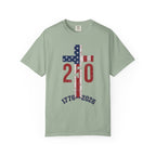 250th Anniversary Patriotic T-Shirt — 1776–2026 American Flag Cross Design