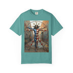 Patriotic Vitruvian Man T-Shirt — American Super Hero Flag Art Tee