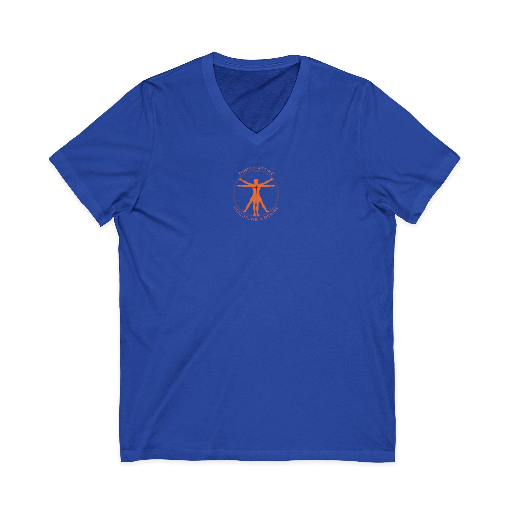 Vitruvian Man Discipline and Desire Anatomy Tee - V-Neck T-Shirt