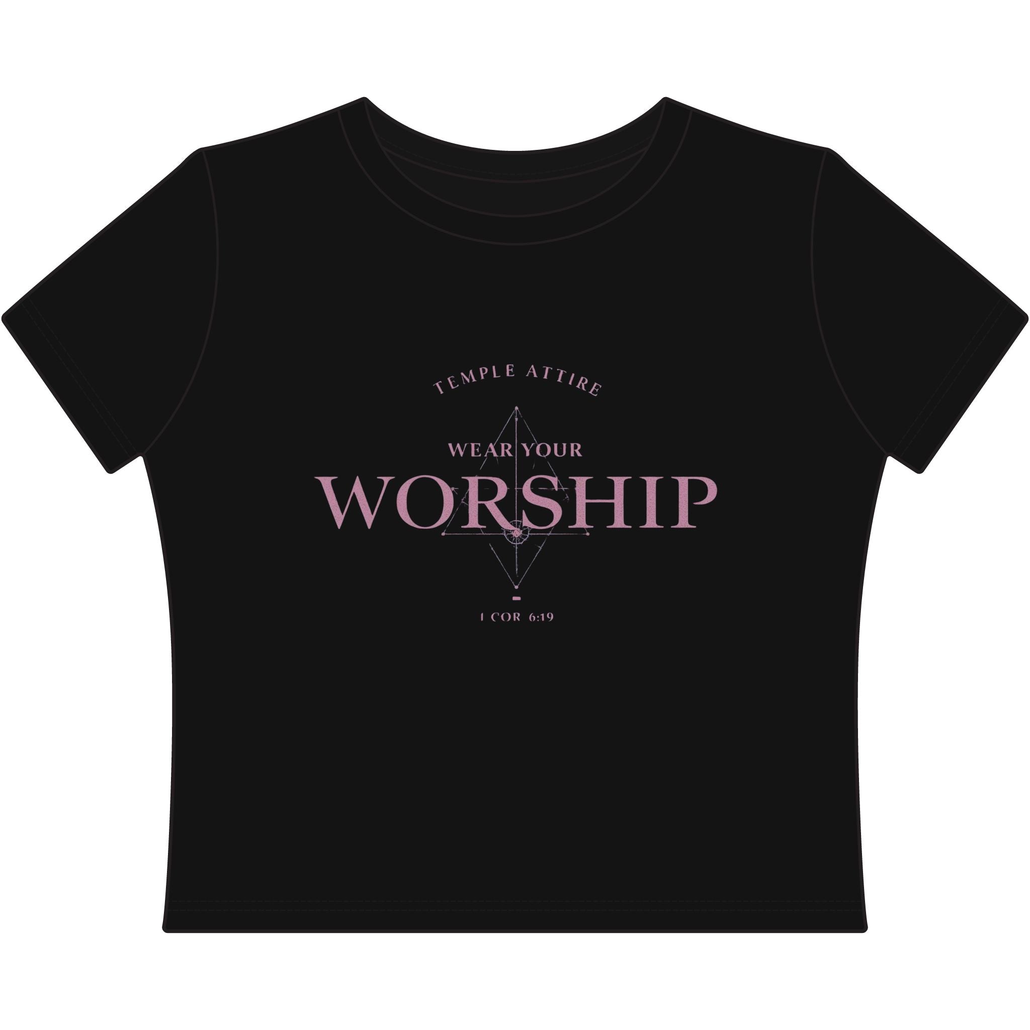 Wear Your Worship - 1 Cor 6:19 Women's Baby Tee