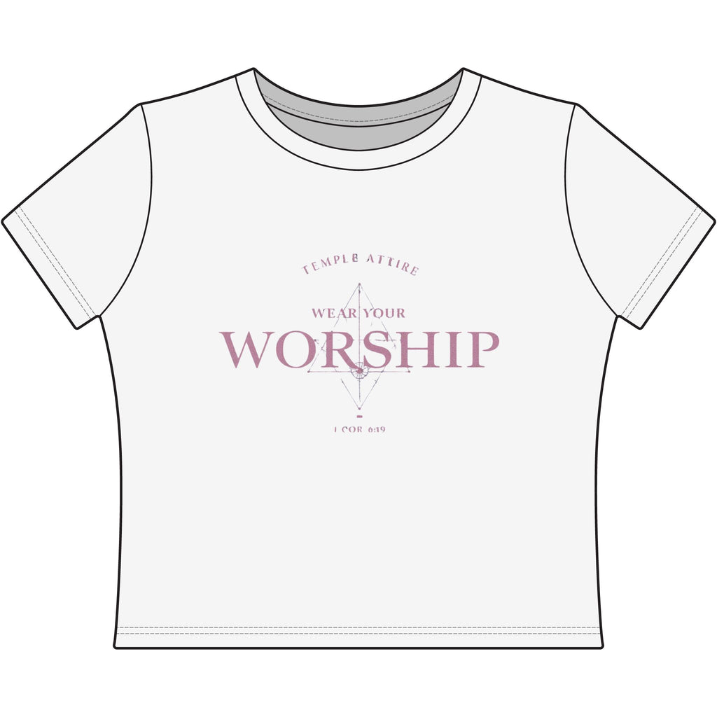Wear Your Worship - 1 Cor 6:19 Women's Baby Tee